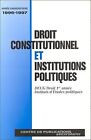 Droit Constitutionnel Et Institutions Politiques Deug... | Book | Condition Good