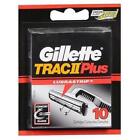 2 Packs, 20 Total Genuine Gillette Trac II Plus Razor Blades with Lubrastrip 
