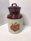 Vintage Mccoy Milk Can Pottery Canister Autumn Fruit 254
