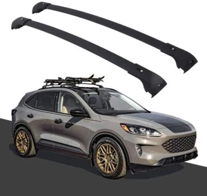 2Pcs Fits for Ford Escape 2020-2023 Aluminum Roof Rail Rack Cross Bars Crossbar - Picture 1 of 8