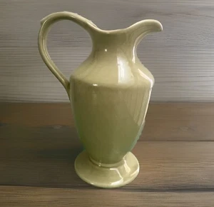 New Rare WATERFORD GREAT ROOM Green Tea Ceramic Porcelain Pitcher Vase - Picture 1 of 14