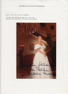 Henriette von Bohlen-Auersperg autógrafo original en foto, Austria (L6336) - Imagen 1 de 1