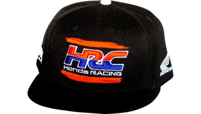 NEW D'COR VISUALS 2501-4189 70-138-1 Honda HRC Hat - Black- One Size- MOTORCYCLE - Image 1 of 2