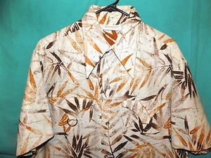 Excelente! CAMISA HAWAIANA VINTAGE AÑOS 60 MCINERNY, ANILLOS DE LATÓN EN BOLSILLOS, DAGA, XL - Imagen 1 de 11