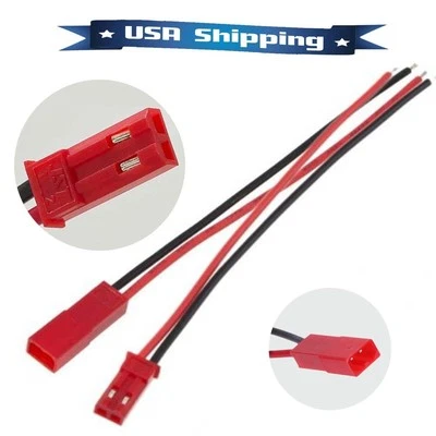 5 pares 6 polegadas 150 mm macho/fêmea conector de bateria JST cabo plugue de alimentação fio rabo de porco - Imagem 1 de 4