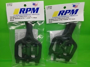 2 PACK RPM 80462 Front Rear Black Suspension Arms Traxxas 2.5 3.3 Tmaxx Emaxx - Picture 1 of 1
