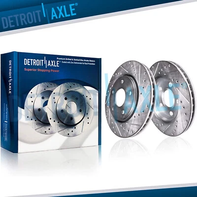 Rotores de freno delanteros perforados de 11,02" 5 tacos para Chevy Cobalt Pontiac G5 2007-2010 Foto 1 de 4