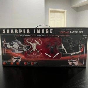 New in Box Sharper Image 2 Pack Drone & Obstacle Drone Racer Set for Ages 12+ - Picture 1 of 10