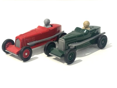 Diecast 1931 Alfa Romeo & Bentley Diecast Toy Modelo 1.43 Coche de carreras F1 COMO NUEVO x2 B3 Foto 1 de 4