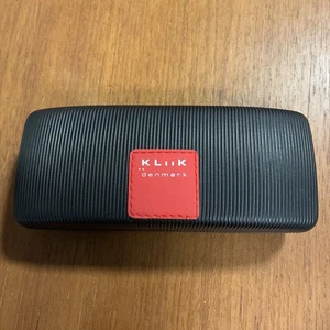 Kliik Denmark Brillenetui Hard Snap NUR LEERETUI Clamshell gerippt - Bild 1 von 6