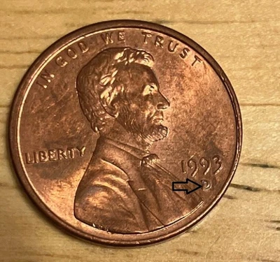 1993-D LINCOLN MEMORIAL PENNY ERROR (DDO & DDR) - Image 1 of 2