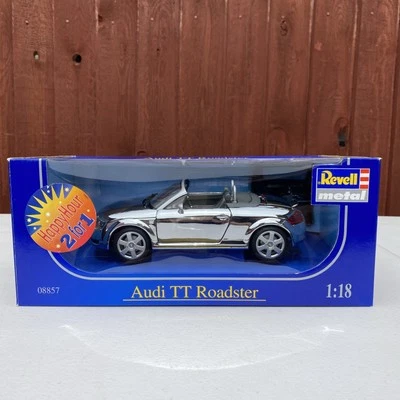 REVELL 08857  AUDI TT ROADSTER CHROME PLATED MIB RARE! 1:18 SUPER RARE COLOUR - Image 1 of 4