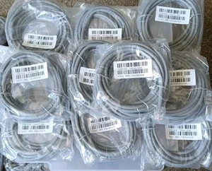 Job Lot 10 X Genuine Avaya 700451586 4M CAT5e Ethernet LAN Patch Cable Lead - Picture 1 of 2