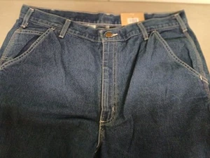 Pantalones de mezclilla Carhartt Work peto-hombre 40 x 30 calce suelto-B13-DST-NUEVO CON ETIQUETAS - Imagen 1 de 5