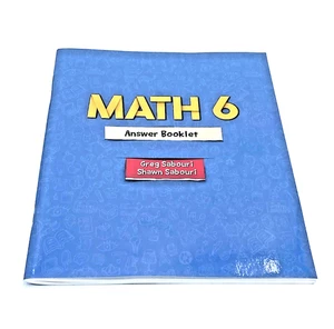 Answer Booklet for Math 6 of A Teaching Textbook by Greg and Shawn Sabouri 2007 - Picture 1 of 6