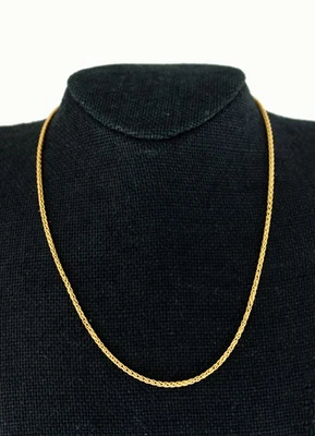 Chopard 18k Yellow Gold Weave Link Chain 16.5" Necklace - Image 1 of 4