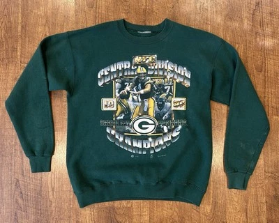 Sudadera De Colección Green Bay Packers Cuello Redondo NFL 1996 Hombres MGreen Foto 1 de 4
