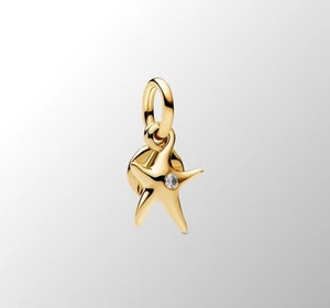 Starfish Double Dangle Charm 14k Gold Plated 763892C01 - Picture 1 of 3