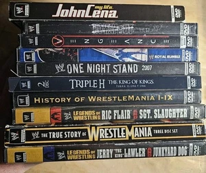 Wwe Wrestlemania John Cena Triple H Wrestling Dvd Lot - Picture 1 of 11