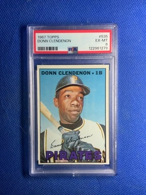 1967 Topps #535 Donn Clendenon Pirates PSA 6 Foto 1 de 2