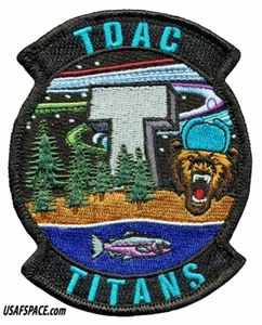 USAF 381st INTELLIGENCE SQ -381 IS- TDAC-TITANS- JBER, AK - ORIGINAL VEL PATCH - Picture 1 of 3
