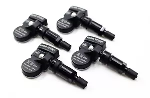 4 2006-2023 TPMS Tire Pressure Sensors for Mercedes Black Aluminum Valve Stems V - Picture 1 of 7