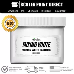 Ecotex® Mixing White - Water Based Discharge Ink For Screen Printing - 16oz - Picture 1 of 3