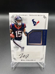 2017 National Treasures Will Fuller Rookie Trikot Auto 10/49 - Bild 1 von 2