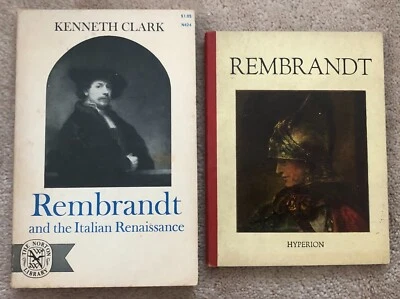 Lot 2 Rembrandt art books: Rembrandt & the Italian Renaissance/Clark, Hyperion Foto 1 de 4