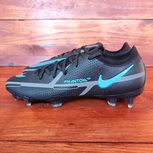 Nike Phantom GT2 Elite Soccer Cleats FG Black Men 5.5 Women 7 Flyknit ACC - Picture 1 of 7