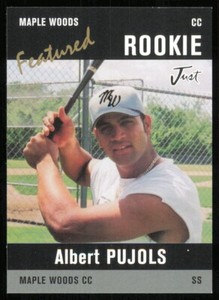 JUST MINORS MAPLE WOODS Albert Pujols BLACK Rookie ROOKIE CARD