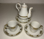 Vintage Meito Porcelain Demitasse or Childs Tea set. Tea pot, cups/saucers.