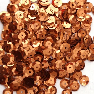 Sequins Bronze 5mm Round Cup ~1,000 or ~12,500 pieces Loose High Quality - Picture 1 of 1