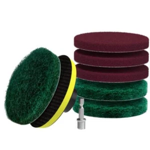 8Pcs Drill Brush Replacement Scour Pads for Tub & Tile Power Scrubber Driver - Picture 1 of 10