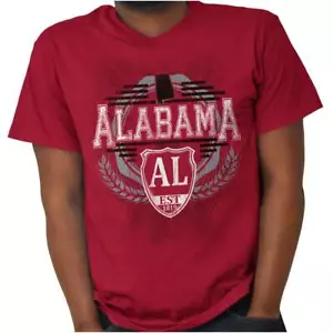 Alabama Traditional Tourist Travel Souvenir Adult Short Sleeve Crewneck Tee - Picture 1 of 2