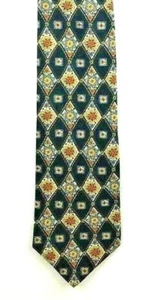 Haggar Krawatte 100% Gewebte Seide Blumen Hergestellt in USA Herren Krawatte - Bild 1 von 4