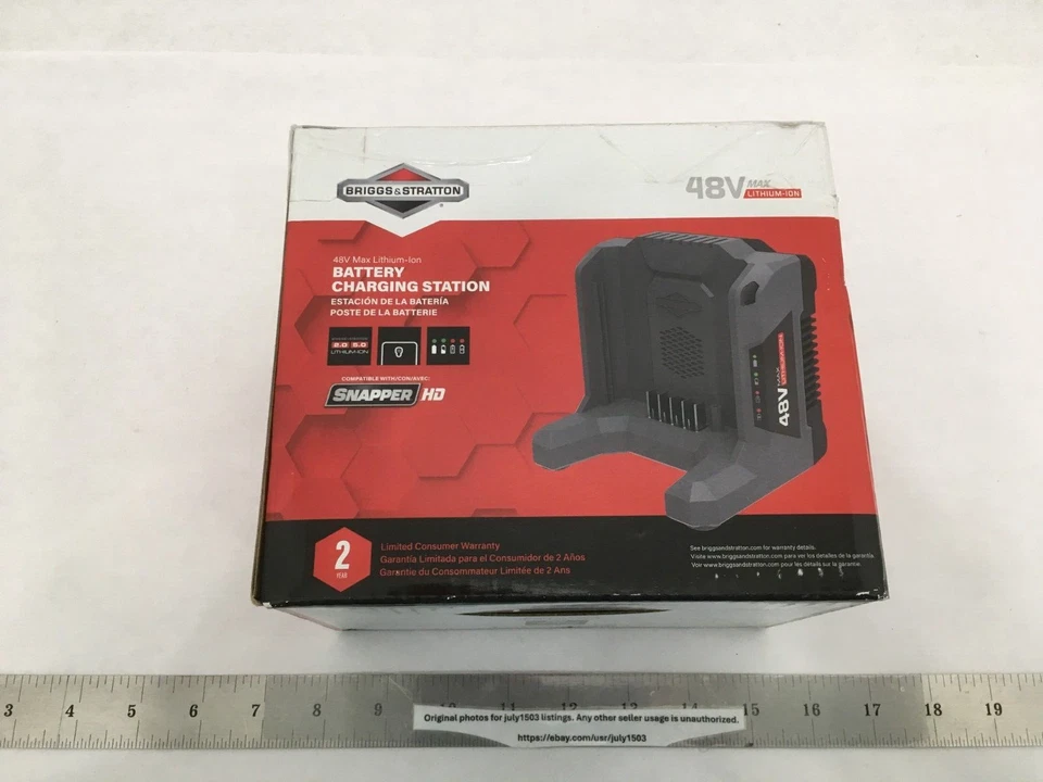 48 Volt Max Lithium Ion Battery Charger Snapper HD Products Briggs and Stratton