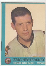1962-63 Topps 41 Eric Nesterenko Chicago Blackhawks