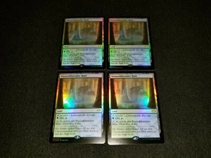 MTG 1x Modern Horizons rare land NM- German FOIL Waterlogged Grove - Picture 1 of 2