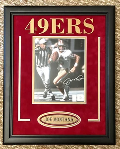 Joe Montana signed 8x10 Custom Framed 49ers photo - Montana Authentic Hologram - Bild 1 von 6