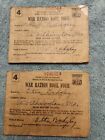 1943 War Ration Books No. 4 Two Consecutive numbered books. (Selling together)