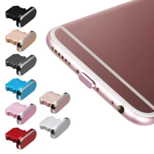 Osłona wtyczki przeciwpyłowej Ładowarka Port Cap do Apple iPhone 6 7 8 X 11 12 13 SE Pro - Zdjęcie 1 z 8