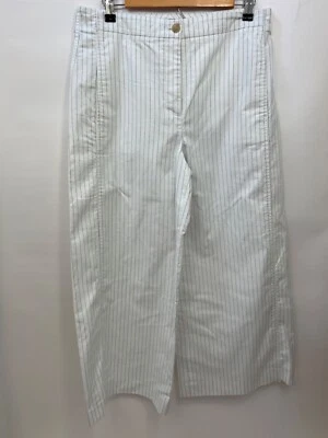 Pantalones cortos Ann Taylor Capri rayas blancas para mujer talla 8 Foto 1 de 4