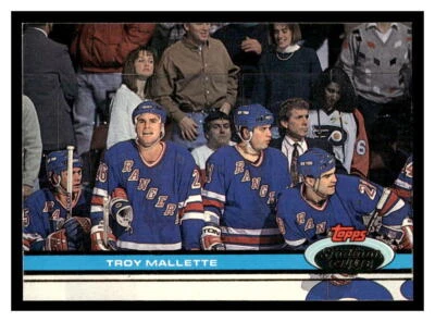 1991 Stadium Club #134 Troy Mallette - New York Rangers - Image 1 of 2