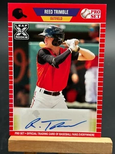 REED TRIMBLE 2021 Pro Set Red #PS-RT1 Auto Leaf RC Baltimore Orioles - Picture 1 of 2