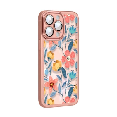 Flower Design Case For iPhone 15 14 13 12 Pro Max Clear Silicone Phone Cover - Image 1 of 4