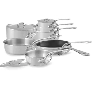Mauviel M'URBAN 3 12-Piece Cookware Set With Cast Stainless Steel Handles