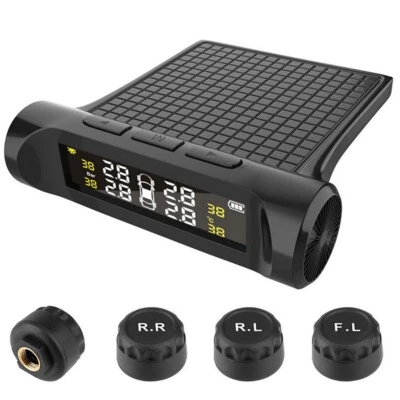 LCD TPMS Tyre Pressure Monitoring System Security Alarm For Car Accessories  - Image 1 of 4