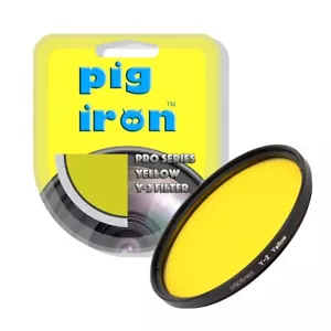 Pig Iron 43mm Yellow Y2 Pro Filter Contrast Booster Camera Lens Circular Filter - Picture 1 of 6