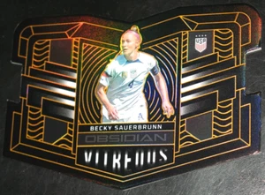 2022-23 Obsidian Becky Sauerbrunn Vitreous Electric Etch Orange # 15/65 USWNT #2 - Picture 1 of 3